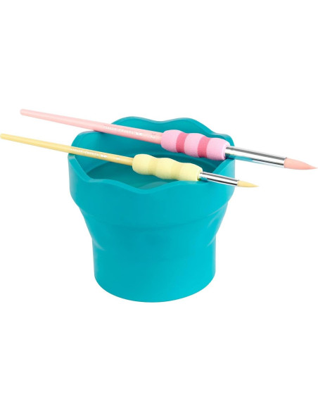 Vaso de Agua para Pintura Plegable Faber-Castell Turquesa 355 ml Vaso de Agua para Pintura Plegable Faber-Castell Turquesa 355 ml