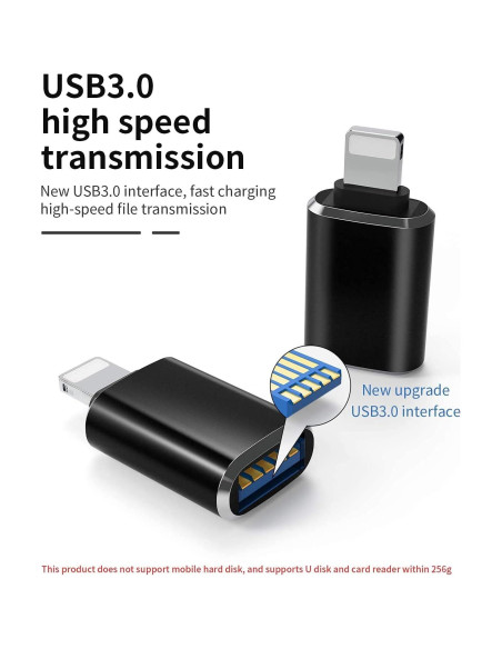 Adaptador Lightning a USB 3.0 Hembra esbeecables OTG Adaptador Lightning a USB 3.0 Hembra esbeecables OTG