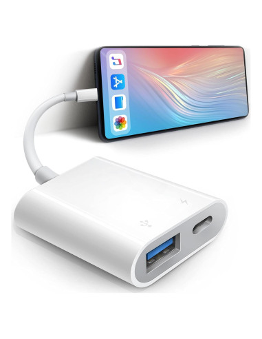 Adaptador USB Bqbersyn Lightning a USB Femenino para iPad/iPhone