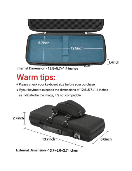 Funda Dura RAIACE para Teclado de 84 Teclas - Negro Funda Dura RAIACE para Teclado de 84 Teclas - Negro