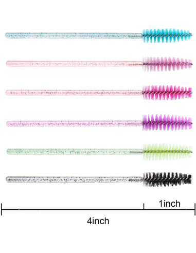 Pinceles Desechables Elisel 300 PCS para Pestañas y Cejas