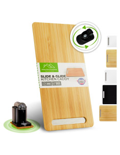 Deslizador de Bambú Prime Pick 33x41 cm con Ruedas 360