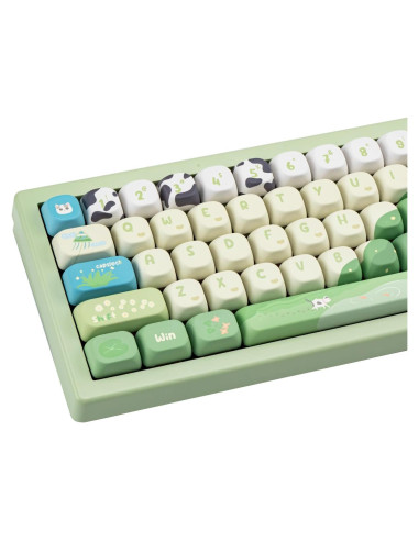 Conjunto de Teclas PBT MOA Verde COOMICKEY 130 Teclas Gaming