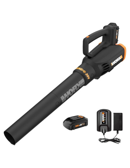 Soplador de Hojas Inalámbrico WORX 20V 360CFM 2 Velocidades Soplador de Hojas Inalámbrico WORX 20V 360CFM 2 Velocidades