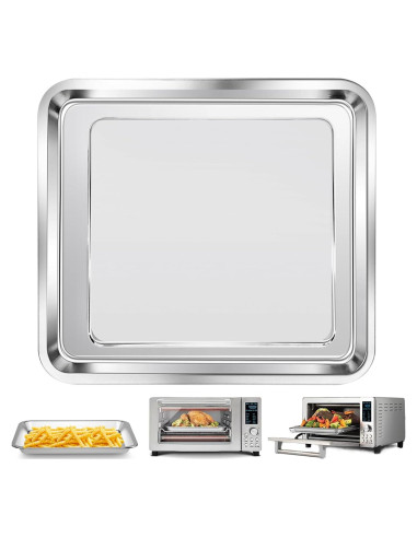 Sartén de Parrilla para Horno de Aire Nuwave Bravo 21 Qt 28.4x26.7 cm