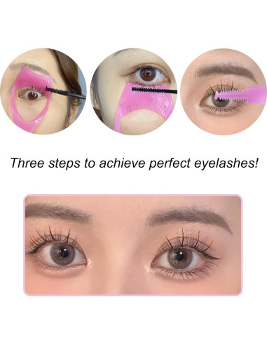 8 Piezas Escudo de Máscara Lash Buddy - Aplicador y Peine
