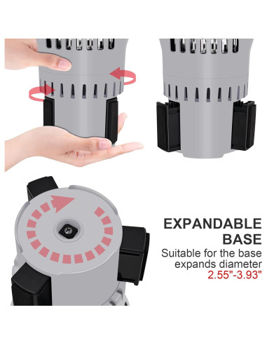 Taza de Café Inteligente ZenRui Gris 12V/24V Calienta y Enfría