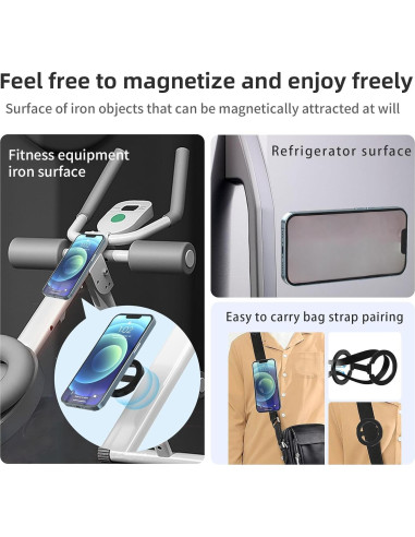 Soporte Magnético para Teléfono Rimyam MagSafe Negro