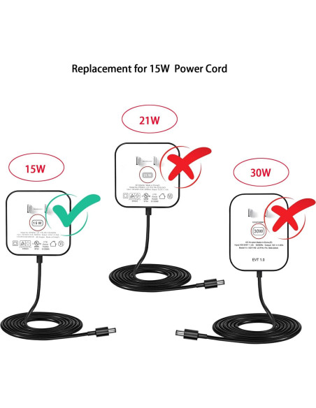 Cable de alimentación 15W para Alexa Dot 4ta/3ra/5ta Gen Cable de alimentación 15W para Alexa Dot 4ta/3ra/5ta Gen