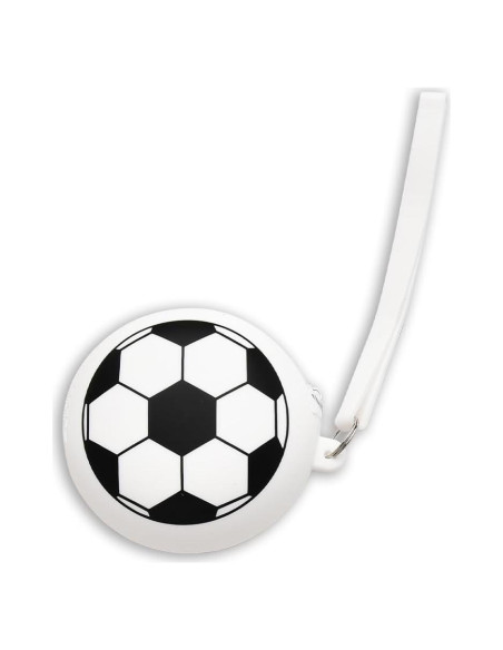 Monedero de Silicona Redondo de Fútbol Blanco y Negro Monedero de Silicona Redondo de Fútbol Blanco y Negro