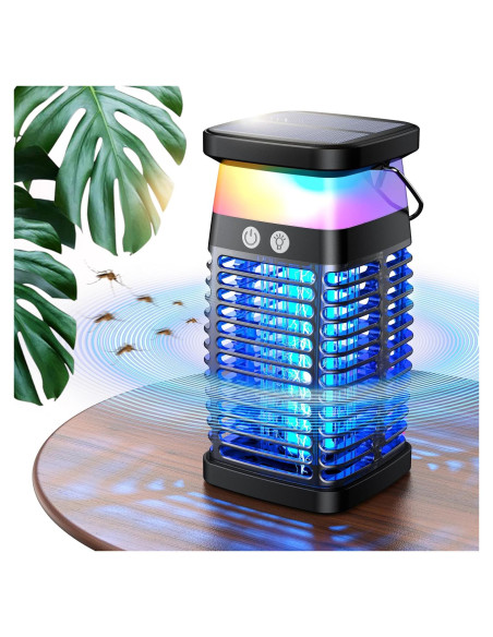 Zapper de Insectos Wulyno Solar Recargable IP68 5000mAh Zapper de Insectos Wulyno Solar Recargable IP68 5000mAh