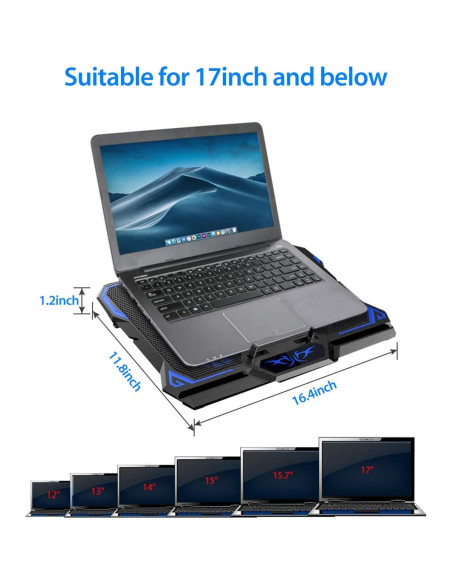 Base de Enfriamiento para Laptop LiANGSTAR 15.6-17" USB Base de Enfriamiento para Laptop LiANGSTAR 15.6-17" USB