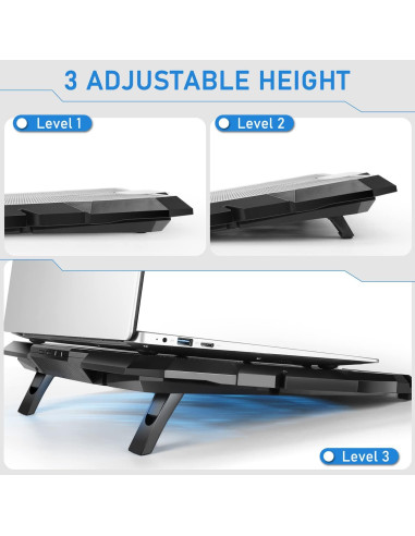 Base de Enfriamiento para Laptop LiANGSTAR 15.6-17" USB