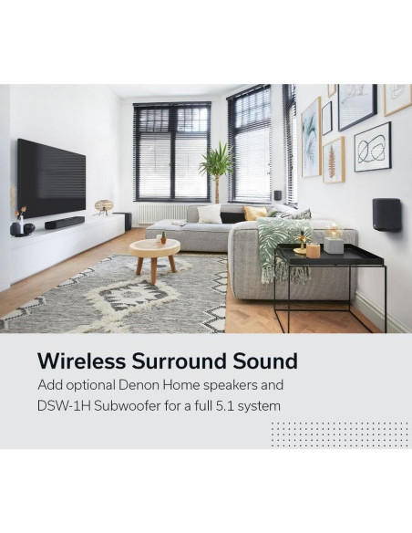 Barra de sonido Denon Home 550 3D Dolby Atmos Wi-Fi Bluetooth Barra de sonido Denon Home 550 3D Dolby Atmos Wi-Fi Bluetooth