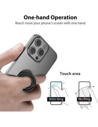 Agarradera Magnética Monidea para iPhone MagSafe - Negro