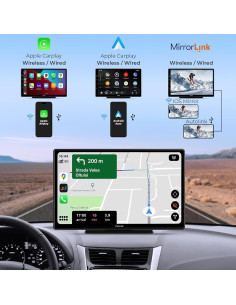 Pantalla CarPlay Portátil Carpuride W901 9" Bluetooth 2