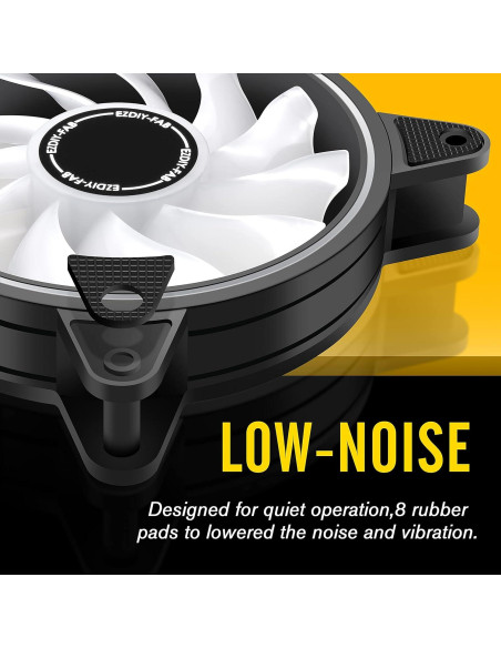 Ventilador RGB EZDIY-FAB 120mm Paquete de 6 ARGB Ventilador RGB EZDIY-FAB 120mm Paquete de 6 ARGB
