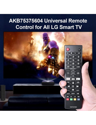 Control Remoto Universal LG AKB75375604 Reemplazo para TV Smart