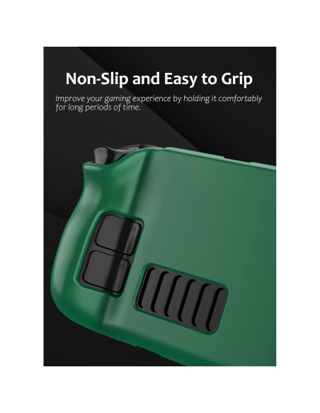 Funda Protectora para Steam Deck Luqeeg Verde con Soporte Funda Protectora para Steam Deck Luqeeg Verde con Soporte