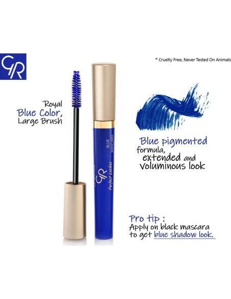 Máscara Golden Rose Perfect Lashes Azul 12,7 cm 9 g Máscara Golden Rose Perfect Lashes Azul 12,7 cm 9 g
