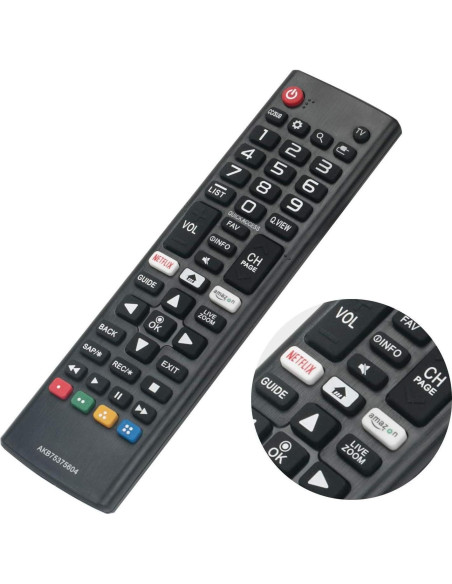 Control Remoto Universal LG AKB75375604 Reemplazo para TV Smart Control Remoto Universal LG AKB75375604 Reemplazo para TV Smart