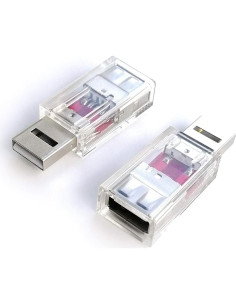 PortaPow Bloqueador de Datos USB-A Doble - Protección Carga 2