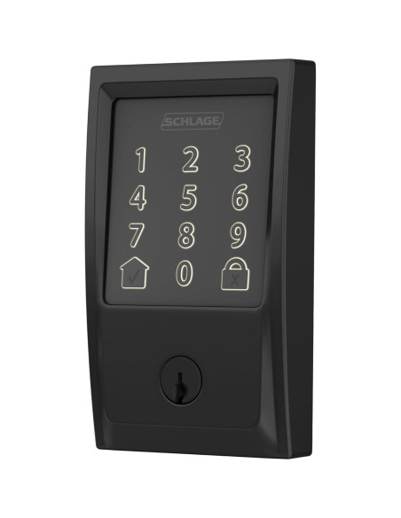 Cerradura Inteligente Schlage Encode WiFi Pestillo Negro Mate Cerradura Inteligente Schlage Encode WiFi Pestillo Negro Mate