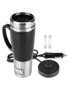 Taza eléctrica de coche Gernie 450ml 12V/24V acero inoxidable