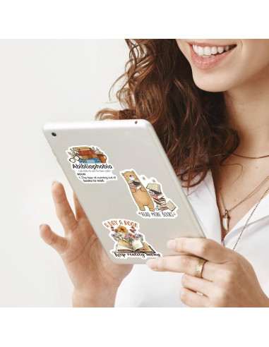 MiStar Stickers Literarios 110 Piezas para Decorar