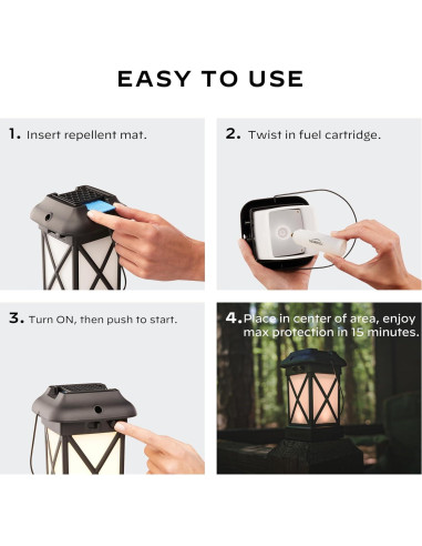 Linterna Repelente Thermacell MR9W para Mosquitos 12 Horas