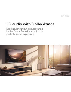 Barra de Sonido Denon DHT-S218 2.1 Canales Dolby Atmos 2
