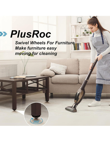 Ruedas Giratorias PlusRoc de 24mm para Muebles - 4 Piezas