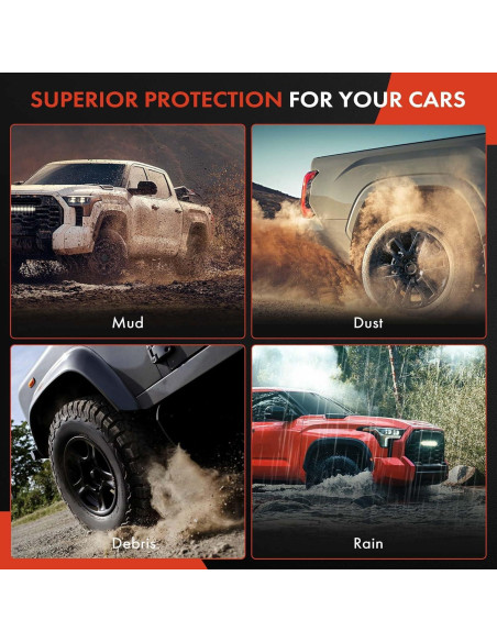 Guardias de Salpicaduras A-Premium para Toyota 4Runner 2003-2009 Guardias de Salpicaduras A-Premium para Toyota 4Runner 2003-2009