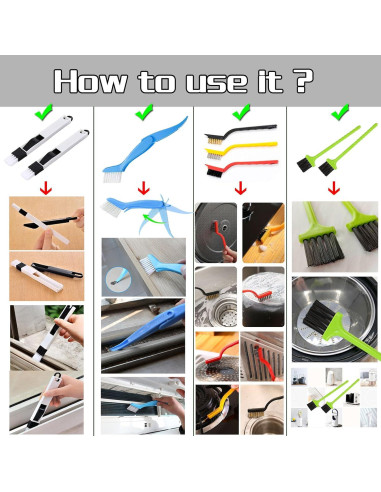 Kit de Limpieza de Ranuras Yofflink 13 Piezas Multicolor