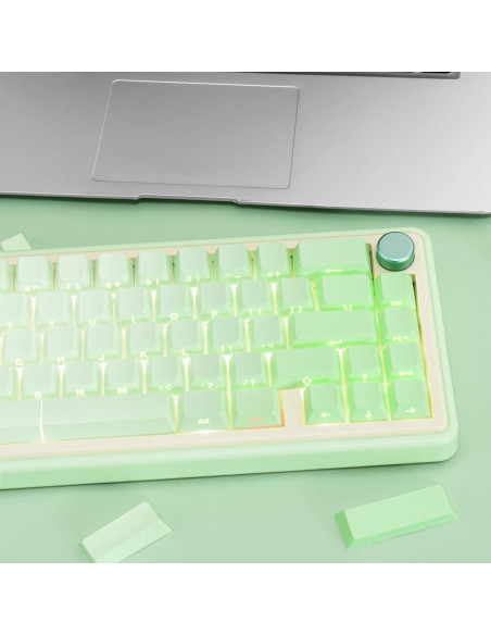 Juego de Teclas Mecánicas JOLINTAL 121 PBT Verde Gradiente Juego de Teclas Mecánicas JOLINTAL 121 PBT Verde Gradiente