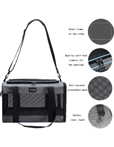 Transportadora Vceoa para Gatos y Perros 19x30x30 cm 9,98 kg Transportadora Vceoa para Gatos y Perros 19x30x30 cm 9,98 kg