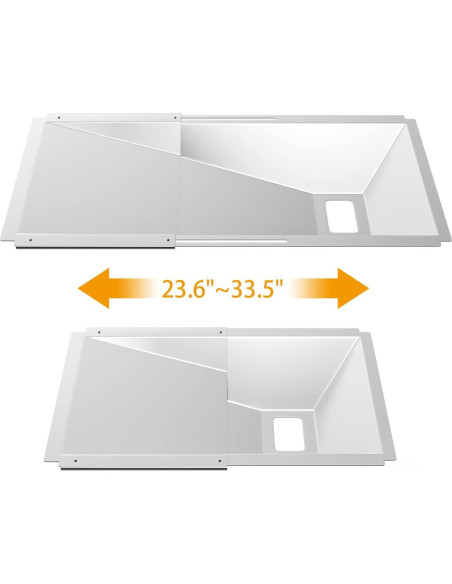 Bandeja de grasa ajustable BBQ-PLUS 59.94-85.09 cm para parrilla Bandeja de grasa ajustable BBQ-PLUS 59.94-85.09 cm para parrilla