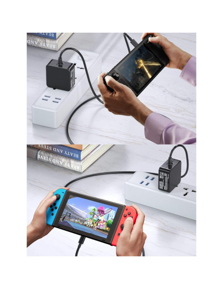 Cargador 45W USB-C para Steam Deck y Switch con Cable 1.8m Cargador 45W USB-C para Steam Deck y Switch con Cable 1.8m