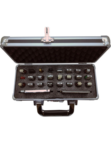 Organizador de Almacenamiento USB Genérico 24 Pendrives Aluminio