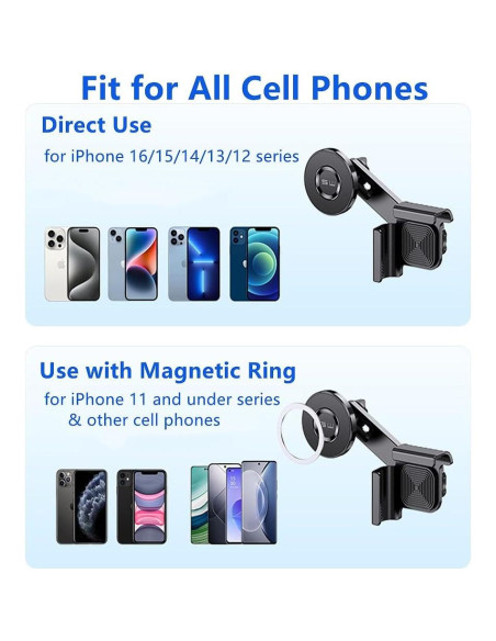 Soporte Magnético para Teléfono Tesla Model 3/Y - Ajustable Soporte Magnético para Teléfono Tesla Model 3/Y - Ajustable