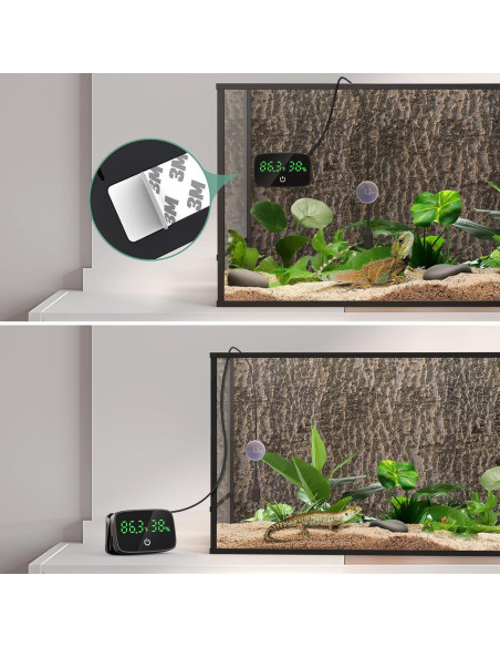 Termómetro e Higrómetro Digital PAIZOO para Reptiles 2-en-1 Termómetro e Higrómetro Digital PAIZOO para Reptiles 2-en-1