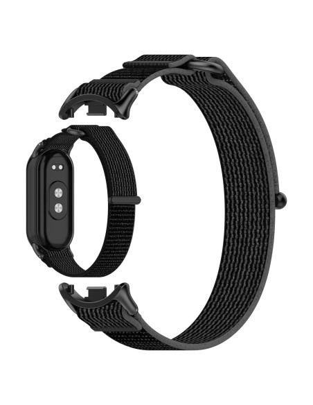 Correa de Nylon AWADUO para Xiaomi Band 9 y 8 - Negro y Gris Correa de Nylon AWADUO para Xiaomi Band 9 y 8 - Negro y Gris