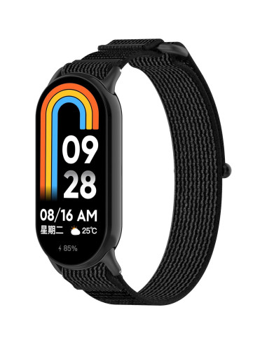 Correa de Nylon AWADUO para Xiaomi Band 9 y 8 - Negro y Gris