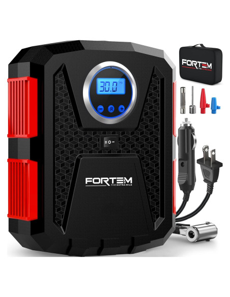 Inflador de Neumáticos FORTEM FRTM-ACDC 150 PSI Automático Inflador de Neumáticos FORTEM FRTM-ACDC 150 PSI Automático