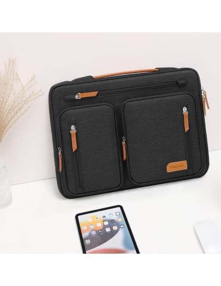Funda Protectora MOSISO para Laptop 15.6" Negra con 5 Bolsillos Funda Protectora MOSISO para Laptop 15.6" Negra con 5 Bolsillos