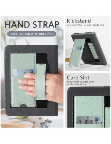 Funda CoBak para Kindle Paperwhite 2024 - Verde Salvia