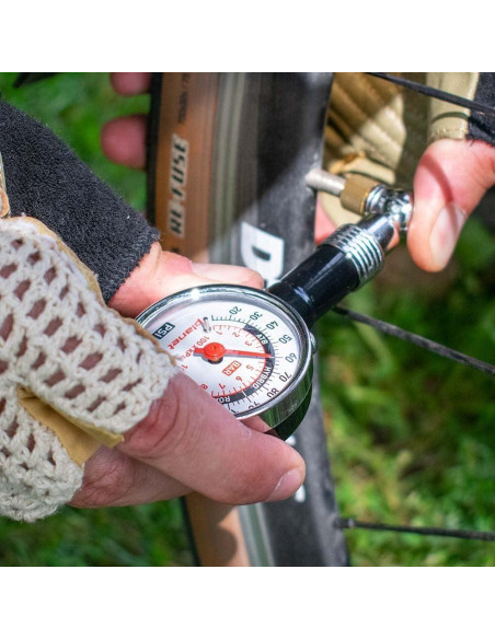 Medidor de presión de neumáticos Planet Bike Dial 0-9.65 bar Medidor de presión de neumáticos Planet Bike Dial 0-9.65 bar