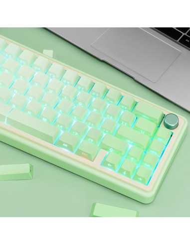 Juego de Teclas Mecánicas JOLINTAL 121 PBT Verde Gradiente