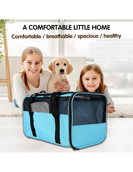 Bolsa de Transporte Suave Yipincover Mediana Azul para Mascotas Bolsa de Transporte Suave Yipincover Mediana Azul para Mascotas