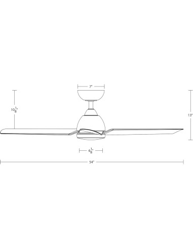 Ventilador de Techo WAC Mocha 137cm Bronce Inteligente
